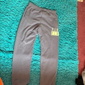 Pink sweat pants